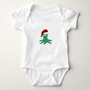 T-shirt Polvo de Natal vestindo chapéu de Papai Noel