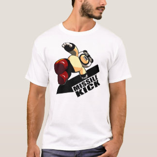 T-shirt Pontapé Pandaman do míssil