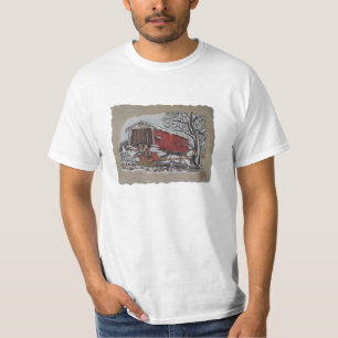 T-shirt Ponte coberta & trenó