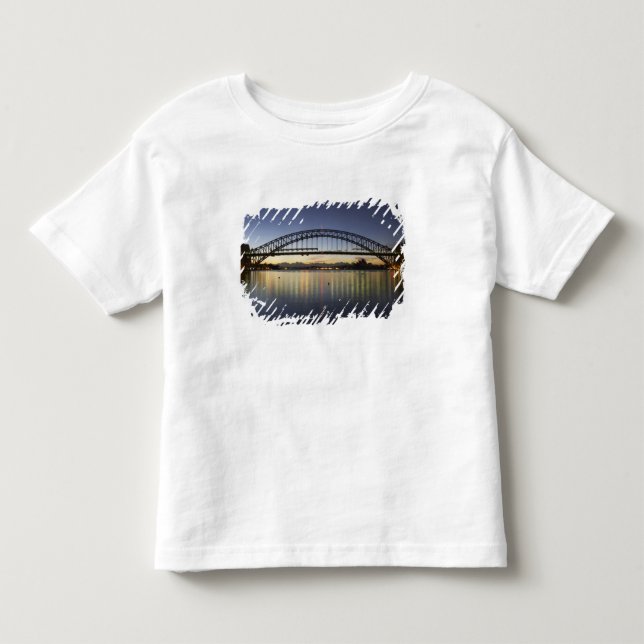 T-shirt Ponte da Baía de Sydney e Ópera de Sydney em (Frente)