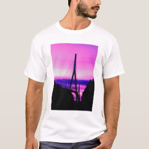 T-shirt Ponte da Normandia, Le Havre, França 2