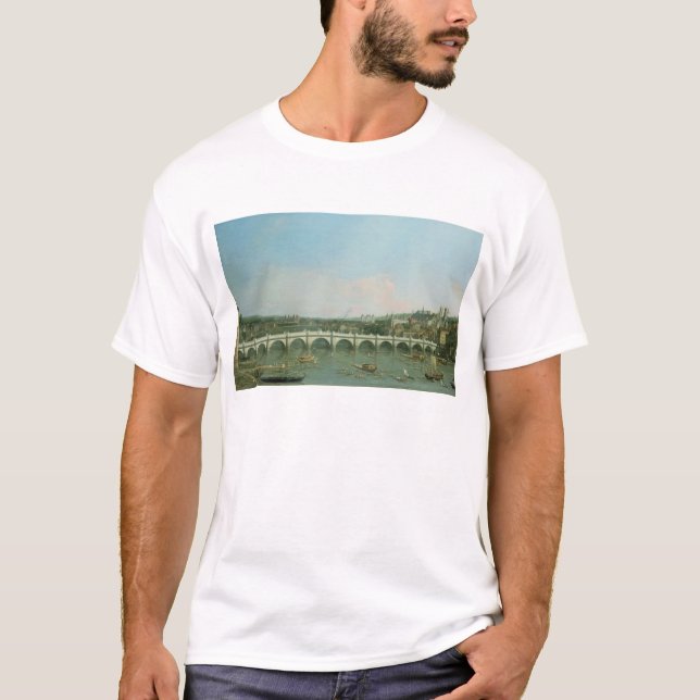 T-shirt Ponte de Westminster do norte com Lambeth (Frente)