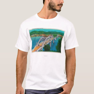 T-shirt Ponte do rio de Umpqua em Reedsport, Oregon