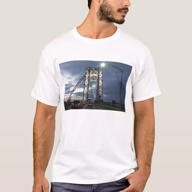 T-shirt Ponte no por do sol em New York (Frente)
