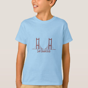 T-shirt Ponte Ouro da Califórnia em São Francisco