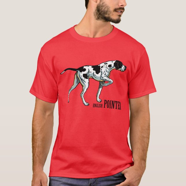 T-shirt ponteiro inglês (Frente)