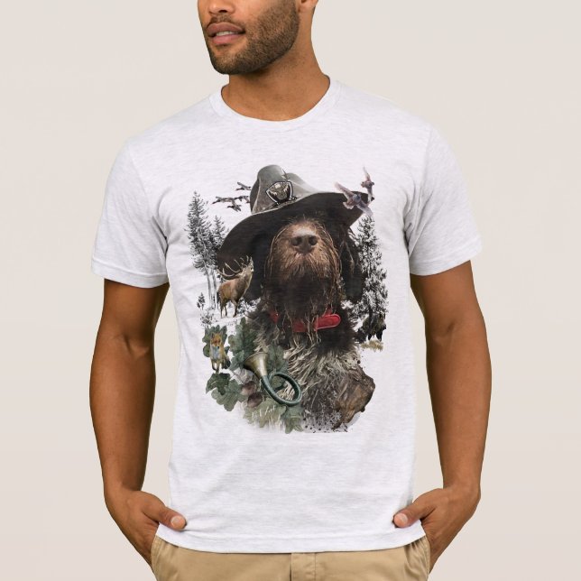 T-Shirt Ponteiro Wirehaired Alemão (Frente)