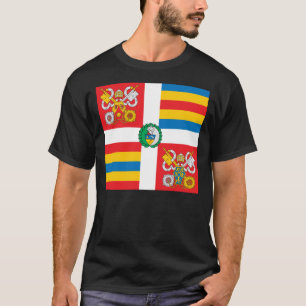 T-shirt pontifical da bandeira da guarda suíça