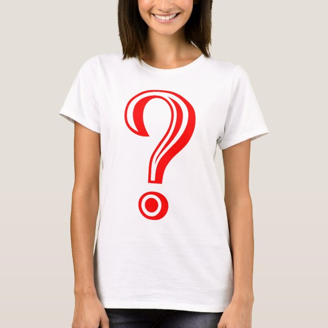 T-shirt Ponto de interrogação cinzelado (Frente)
