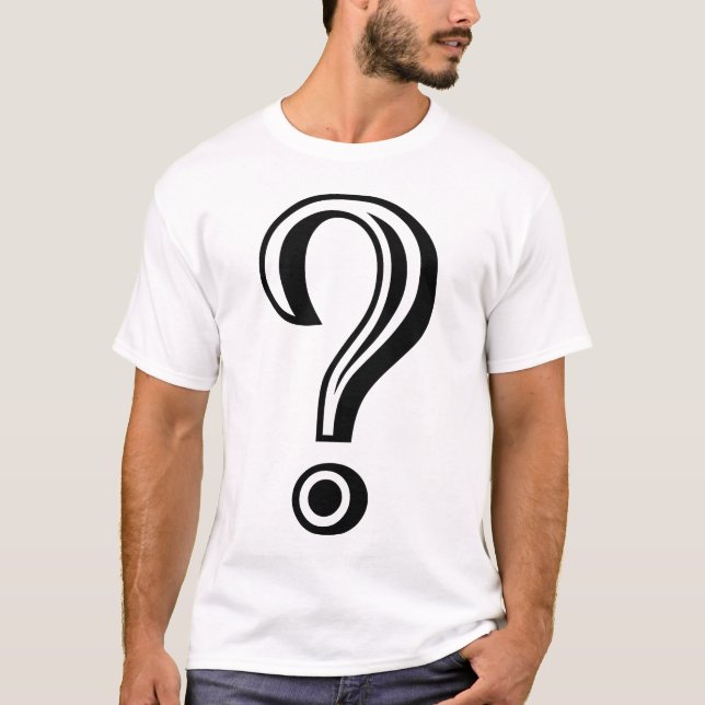 T-shirt Ponto de interrogação desmarcado (Frente)
