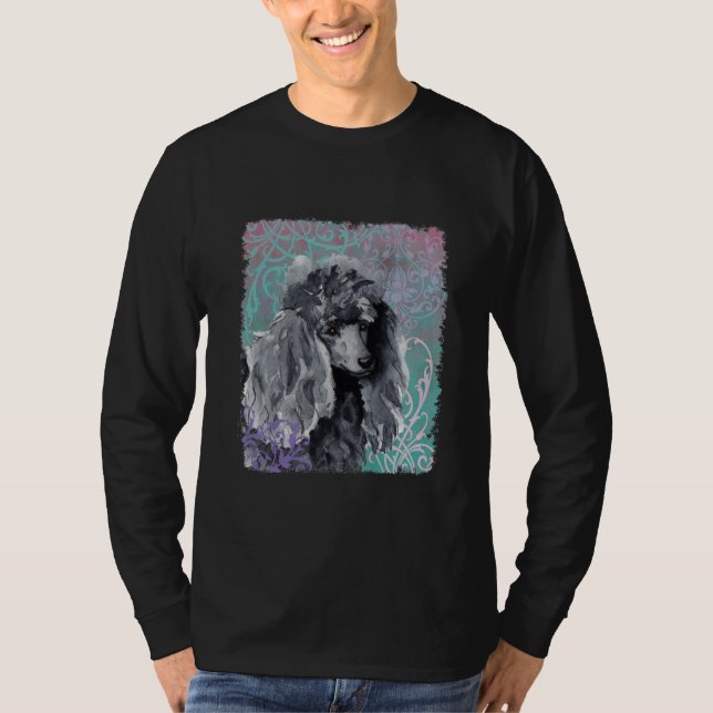 T-shirt Poodle Miniatura Elegante (Frente)