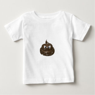 T-shirt Poop de desenho animado irritado