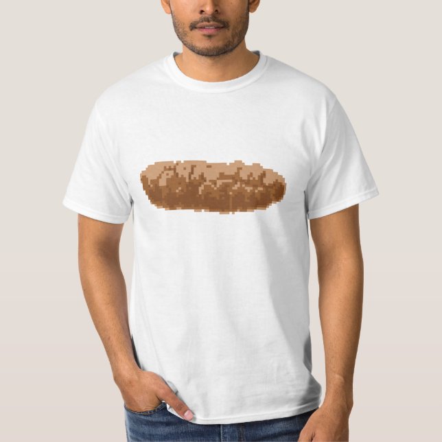 T-shirt Poop de pixel de 8 bits (Frente)