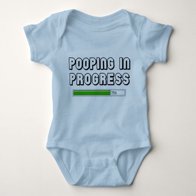 T-shirt Pooping em andamento (Frente)