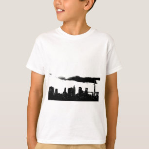 T-shirt Pop Art Black White NYC Nova Iorque