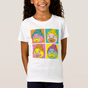 T-shirt Pop art da Senhora Birdy