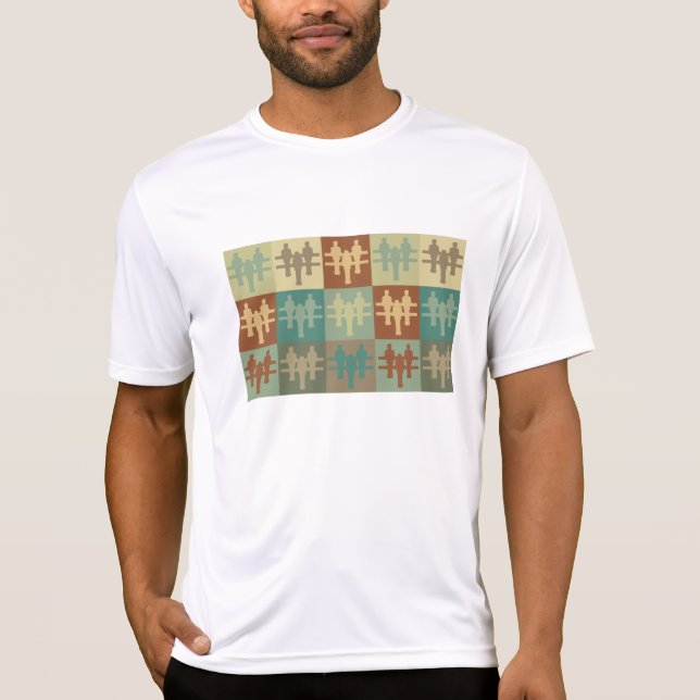 T-shirt Pop art de Foosball (Frente)