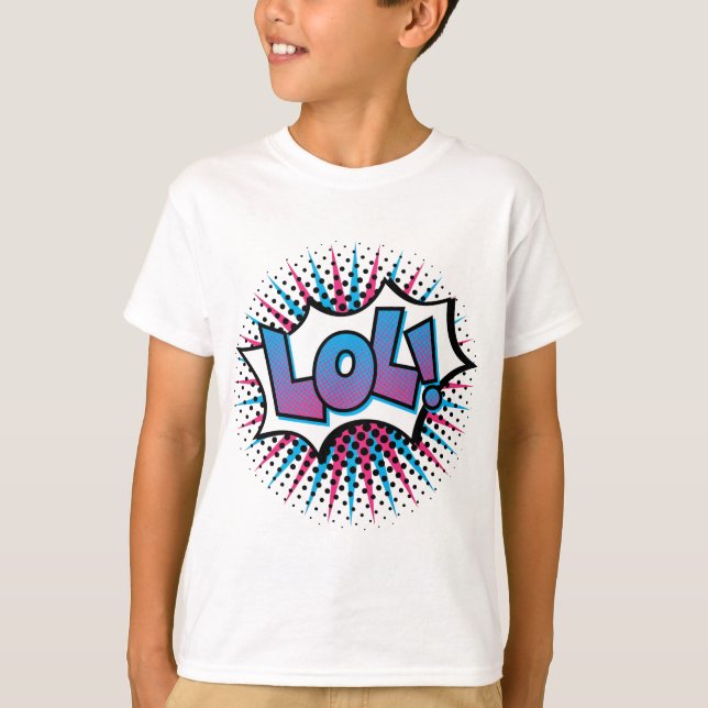 T-shirt Pop art de LOL (Frente)