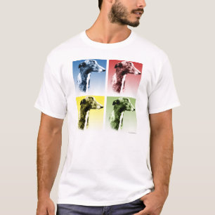 T-shirt Pop art do galgo