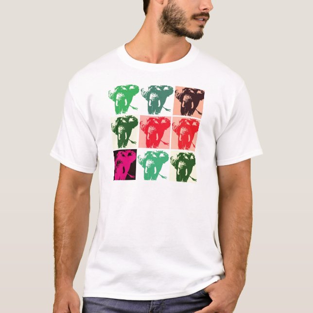 T-shirt Pop Art Elephants (Frente)
