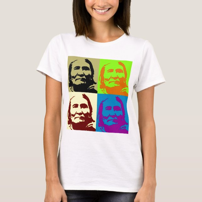 T-shirt Pop Art Freedom Fighter Geronimo (Frente)
