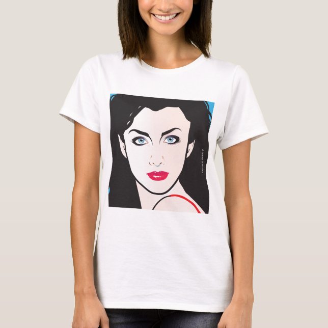 T-shirt Pop Art Girl - Jill (Frente)