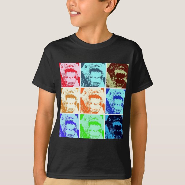 T-shirt Pop Art Gorilla (Frente)