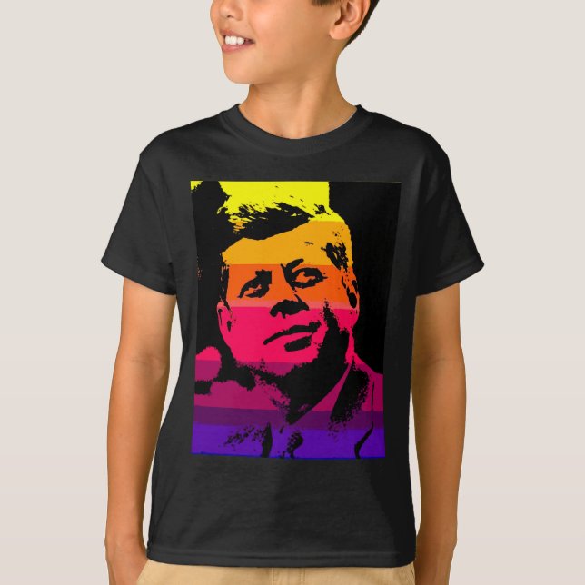 T-shirt Pop Art Jack JFK John F. Kennedy (Frente)