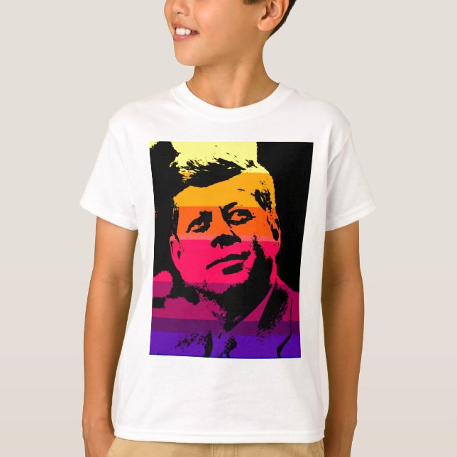 T-shirt Pop Art Jack JFK John F. Kennedy (Frente)
