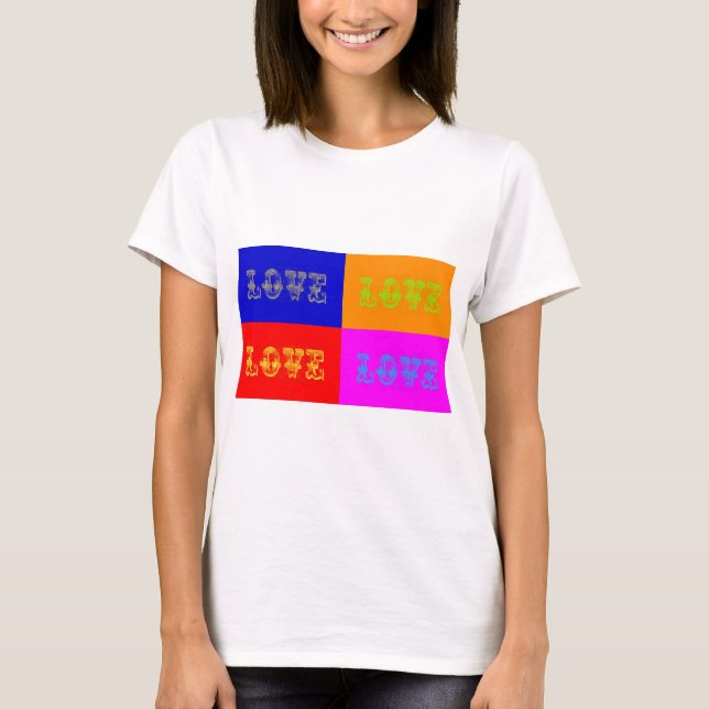 T-shirt Pop Art Love (Frente)
