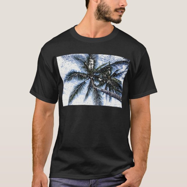 T-shirt Pop Art Palm Tree (Frente)