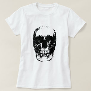 T-shirt Pop de Arte Preta e Branca