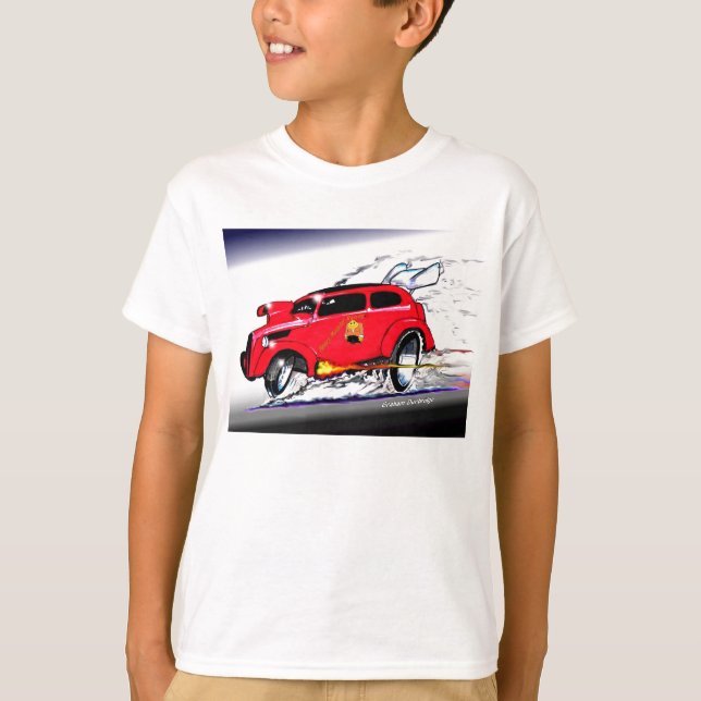 T-shirt Pop de competência do monstro de Emma e de mel de (Frente)