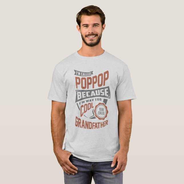 T-shirt Pop de Pop legal. Presente perfeito! (Frente Completa)