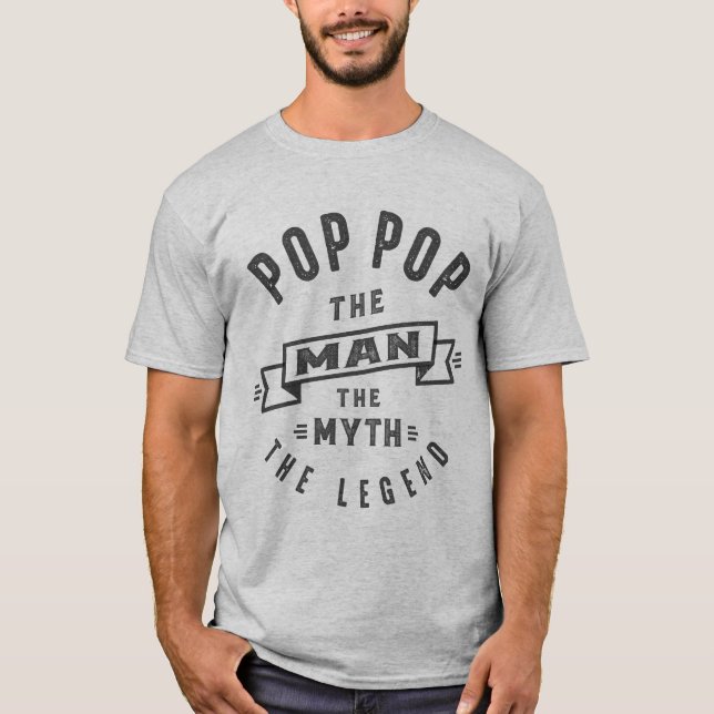 T-shirt Pop Pop do Mito (Frente)