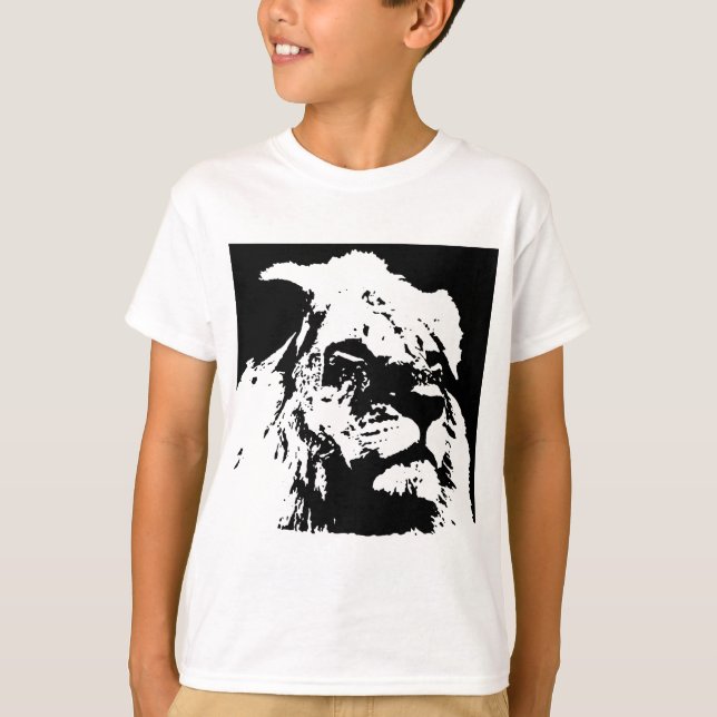 T-shirt Pop preto e branco (Frente)