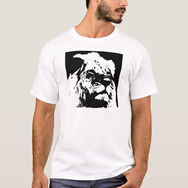 T-shirt Pop preto e branco (Frente)