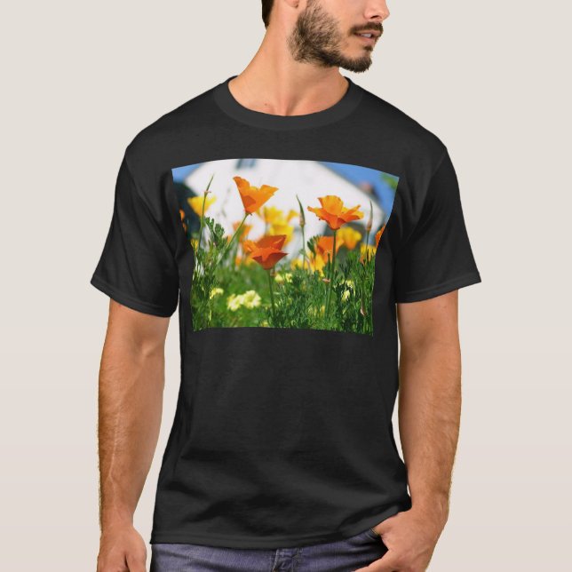 T-shirt Poppies da Califórnia (Frente)
