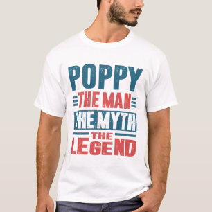 T-shirt Poppy O Homem O Mito