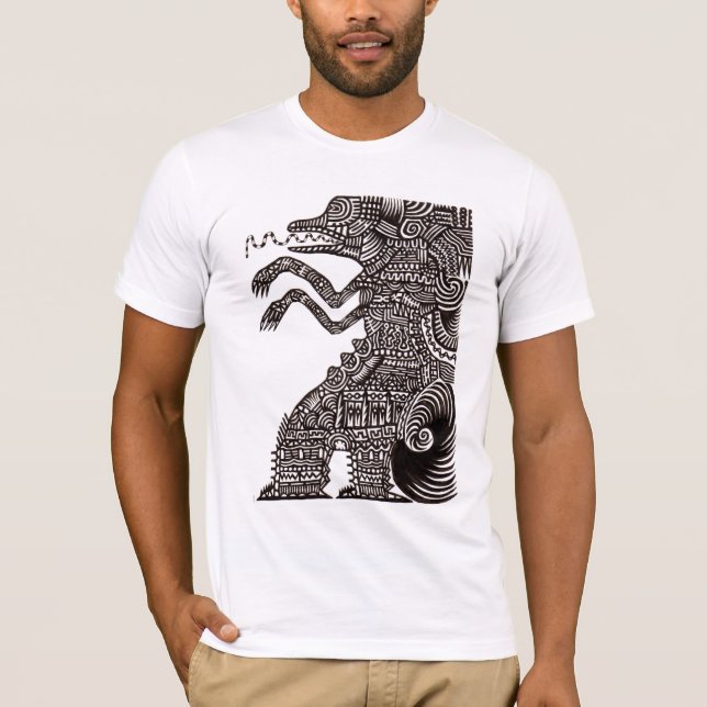T-shirt popular do monstro (Frente)