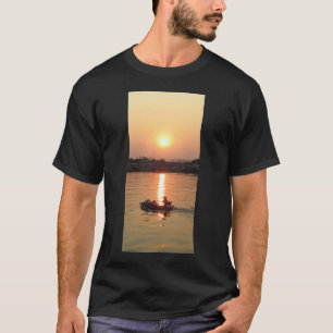 T-shirt Por do sol… Ayutthaya de Chao Phraya River,