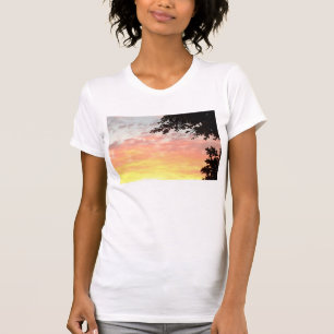 T-shirt Por do sol colorido