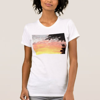 T-shirt Por do sol colorido