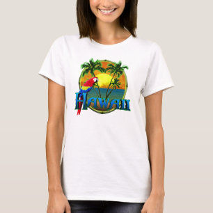 T-shirt Por do sol de Havaí