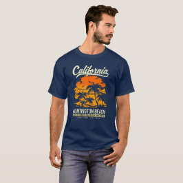 T-shirt Por do sol de Huntington Beach Califórnia