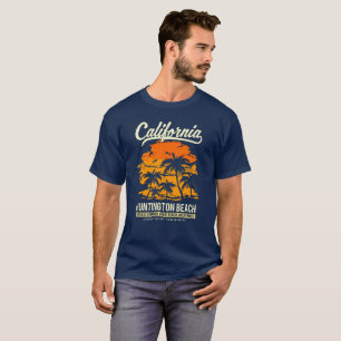 T-shirt Por do sol de Huntington Beach Califórnia