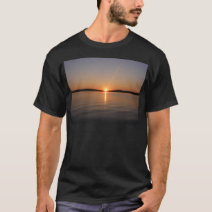 T-shirt Por do sol Maine do lago Madawaska