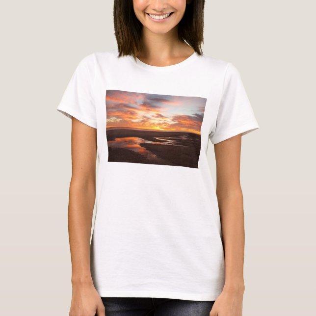 T-shirt Por do sol no mar de Cortez (Frente)