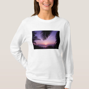 T-shirt Pôr do sol no West End, Cayman Brac, Ilhas Cayman,