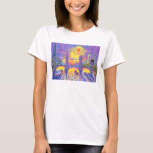 T-shirt Por do sol: Piscina de Londres 2013